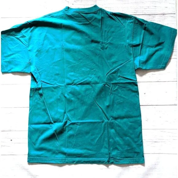 VTG Mickey INC Walt Disney T-shirt Men Unisex Green Applique Short Sleeve SizeXL - Picture 8 of 12